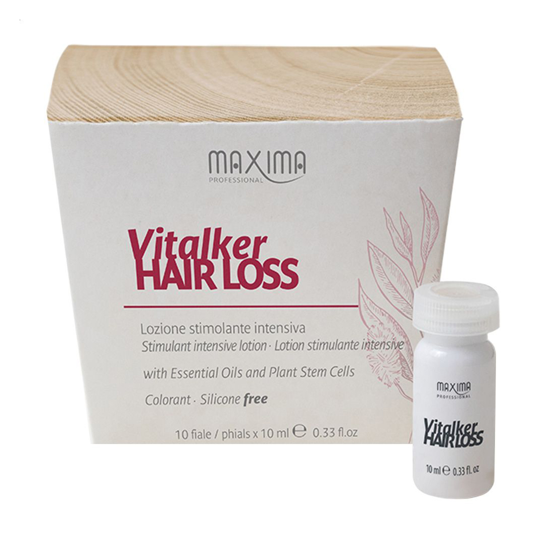 Інтенсивний стимулювальний лосьйон Maxima Professional Vitalker Hair Loss Stimulant Intensive Lotion проти випадіння волосся, 10*10 мл